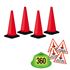 360 Walk Around Safety Kit - Red/Orange Cones